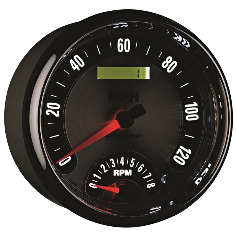 AutoMeter | GAUGE TACH/SPEEDO 5in. 160MPH/8K RPM ELEC. PROGRAM. AMER. MUSCLE AutoMeter Gauges