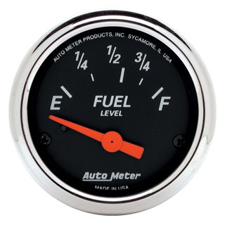 AutoMeter | GAUGE FUEL LEVEL 2 1/16in. 73OE TO 10OF ELEC DESIGNER BLACK AutoMeter Cadrans