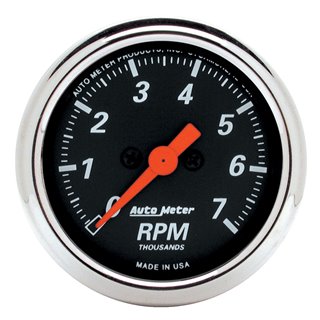 AutoMeter | GAUGE TACHOMETER 2 1/16in. 7K RPM IN-DASH DESIGNER BLACK AutoMeter Gauges