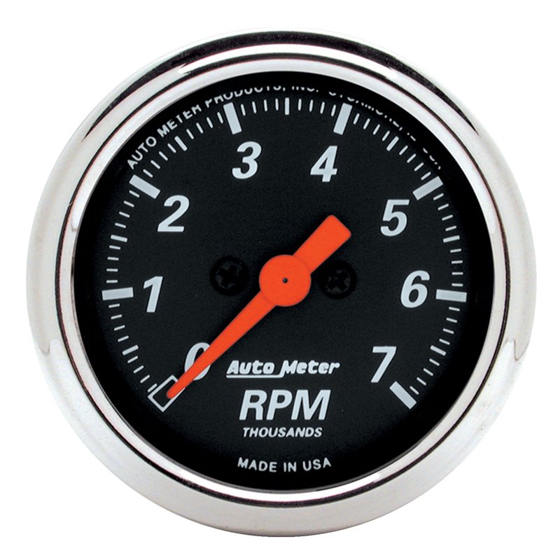 AutoMeter | GAUGE TACHOMETER 2 1/16in. 7K RPM IN-DASH DESIGNER BLACK AutoMeter Gauges