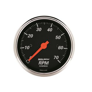 AutoMeter | GAUGE TACHOMETER 3 1/8in. 7K RPM IN-DASH DESIGNER BLACK AutoMeter Gauges