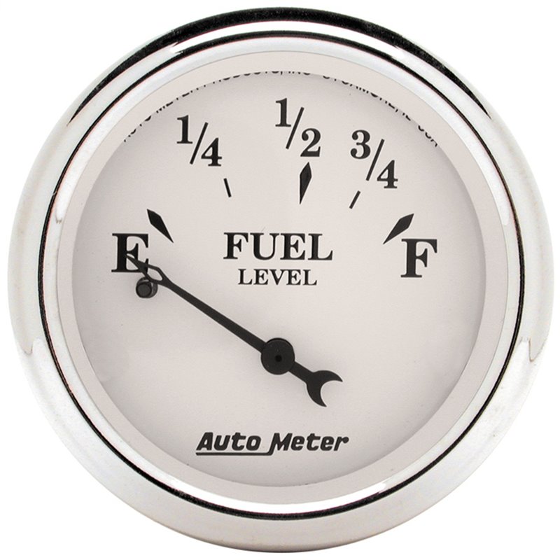 AutoMeter | GAUGE FUEL LEVEL 2 1/16in. 0OE TO 30OF ELEC OLD TYME WHITE AutoMeter Gauges