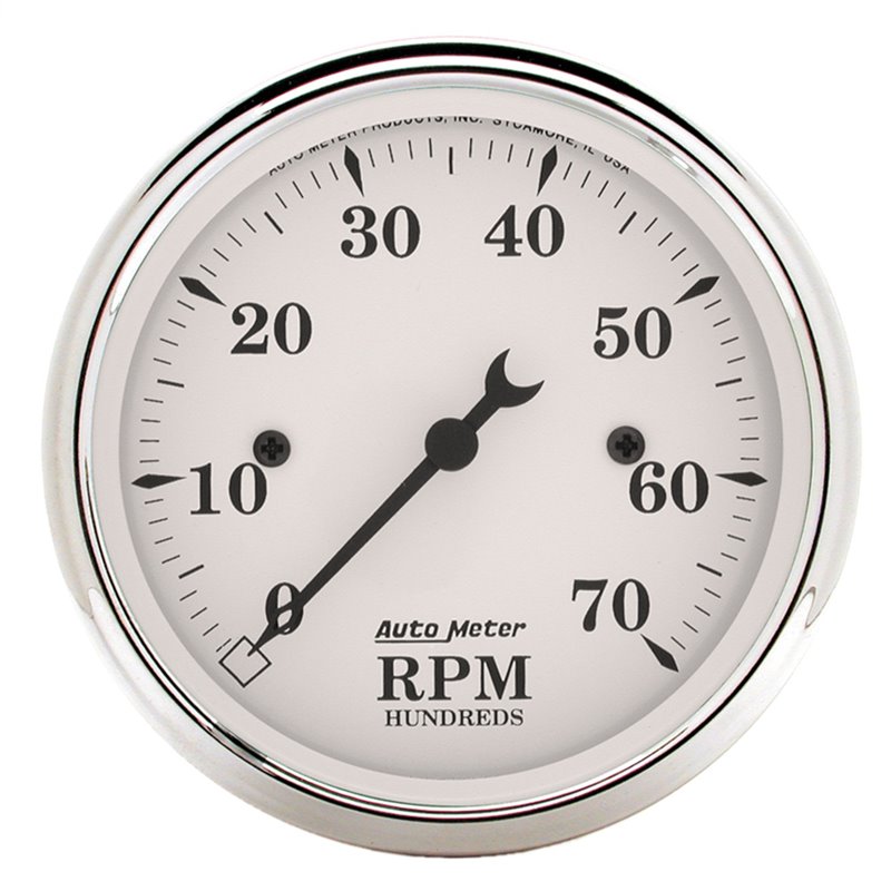 AutoMeter | GAUGE TACHOMETER 3 1/8in. 7K RPM IN-DASH OLD TYME WHITE AutoMeter Cadrans