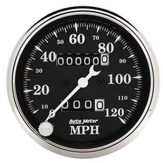 AutoMeter | GAUGE SPEEDO. 3 1/8in. 120MPH MECHANICAL OLD TYME BLK AutoMeter Gauges