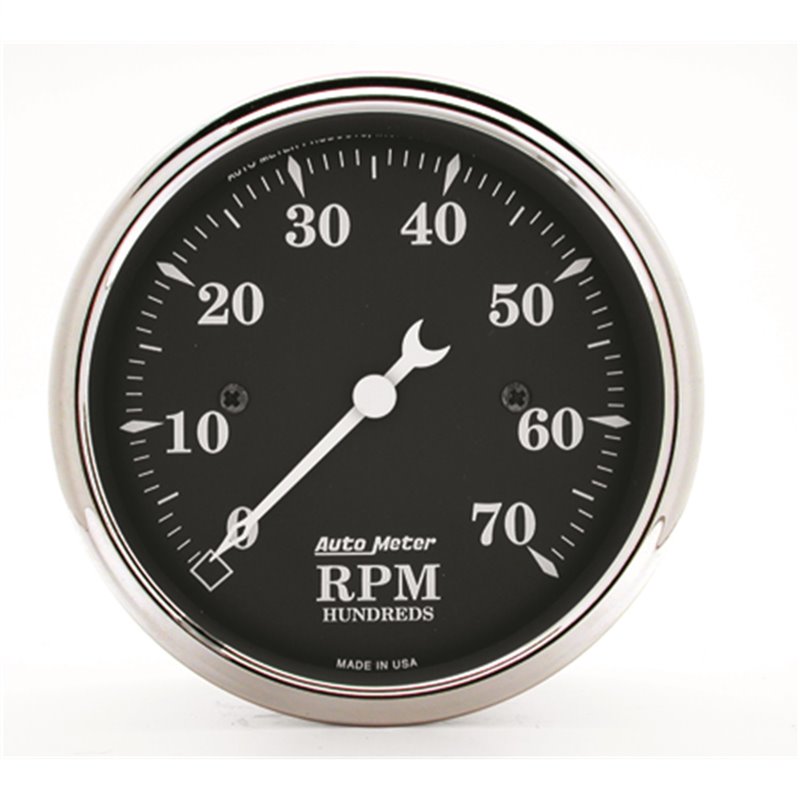 AutoMeter | GAUGE TACHOMETER 3 1/8in. 7K RPM IN-DASH OLD TYME BLACK AutoMeter Cadrans