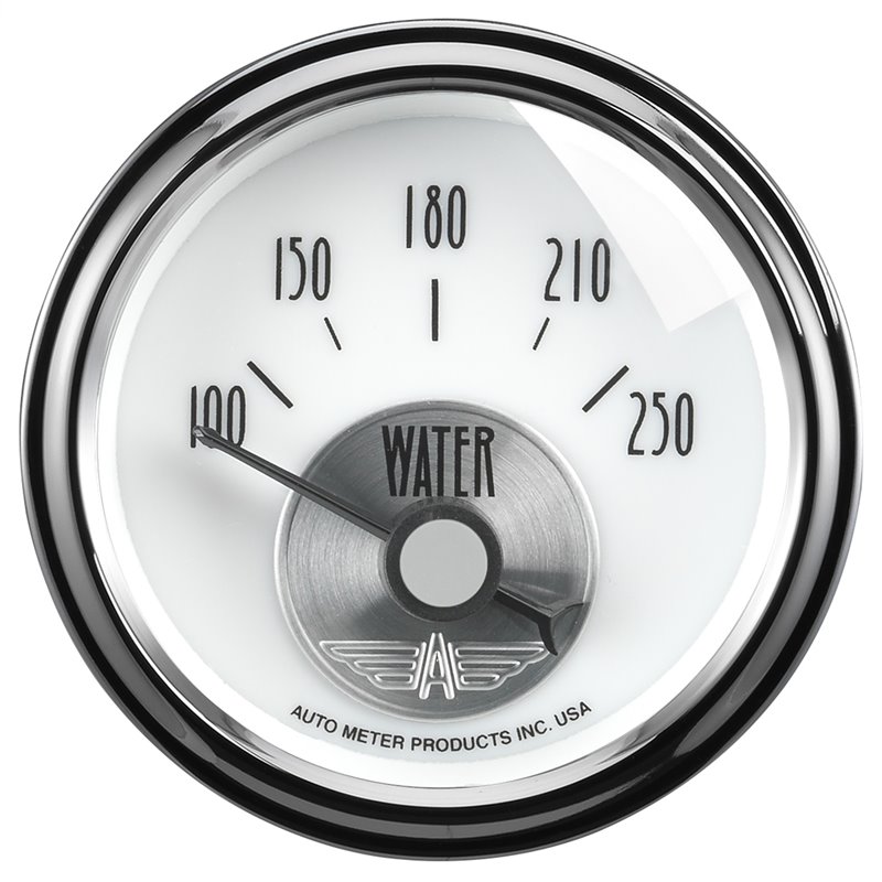 AutoMeter | GAUGE WATER TEMP 2 1/16in. 250deg.F ELEC PRESTIGE PEARL AutoMeter Gauges