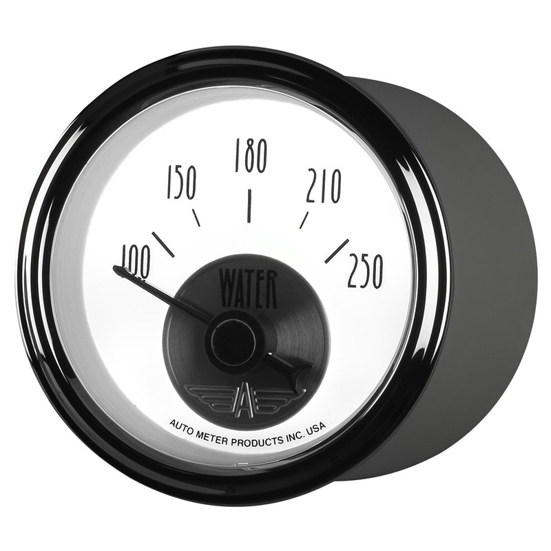 AutoMeter | GAUGE WATER TEMP 2 1/16in. 250deg.F ELEC PRESTIGE PEARL AutoMeter Gauges