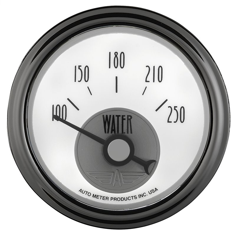 AutoMeter | GAUGE WATER TEMP 2 1/16in. 250deg.F ELEC PRESTIGE PEARL AutoMeter Gauges