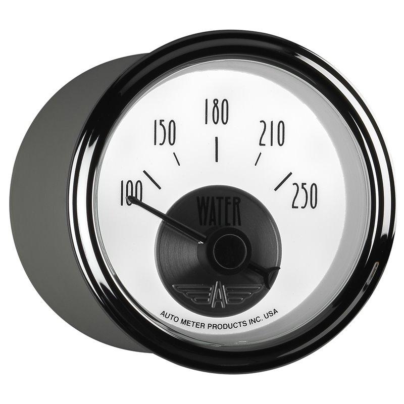 AutoMeter | GAUGE WATER TEMP 2 1/16in. 250deg.F ELEC PRESTIGE PEARL AutoMeter Gauges