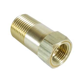 AutoMeter | FITTING ADAPTER 1/2in. NPT MALE EXTENSION BRASS FOR MECH. TEMP. GAUGE AutoMeter Accessoires