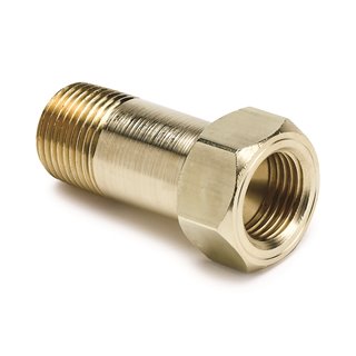 AutoMeter | FITTING ADAPTER 3/8in. NPT MALE EXTENSION BRASS FOR MECH. TEMP. GAUGE AutoMeter Accessoires