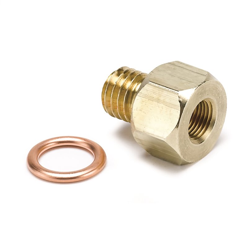 AutoMeter | FITTING ADAPTER METRIC M12X1.75 MALE TO 1/8in. NPTF FEMALE BRASS AutoMeter Accessoires