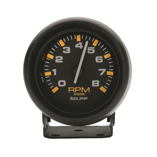 AutoMeter | GAUGE TACHOMETER 2 3/4in. 8K RPM PEDESTAL BLK DIAL BLK CASE AUTOGAGE AutoMeter Gauges