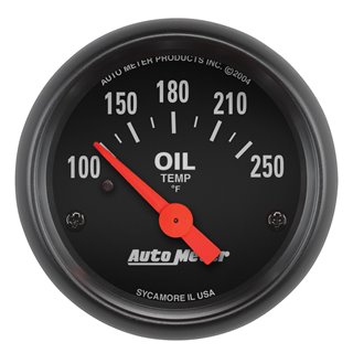 AutoMeter | GAUGE OIL TEMP 2 1/16in. 100-250deg.F ELECTRIC Z-SERIES AutoMeter Gauges