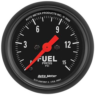 AutoMeter | GAUGE FUEL PRESSURE 2 1/16in. 15PSI DIGITAL STEPPER MOTOR Z-SERIES AutoMeter Gauges
