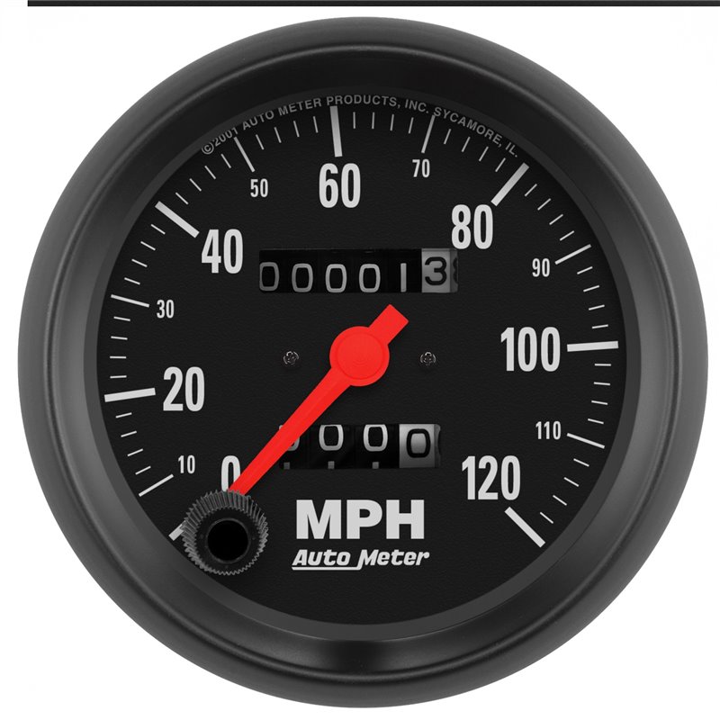 AutoMeter | GAUGE SPEEDOMETER 3 3/8in. 120MPH MECHANICAL Z-SERIES AutoMeter Gauges