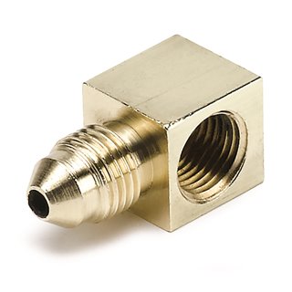 AutoMeter | FITTING ADAPTER 90deg. 1/8in. NPTF FEMALE TO-3AN MALE BRASS AutoMeter Part