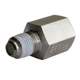 AutoMeter | FITTING SNUBBER ADAPTER 1/8in. NPT FEMALE TO 1/8in. NPT MALE SST FOR FUEL PR AutoMeter Accessories