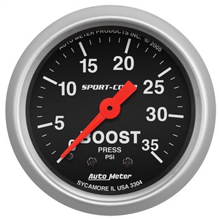 AutoMeter | GAUGE BOOST 2 1/16in. 35PSI MECHANICAL SPORT-COMP AutoMeter Gauges