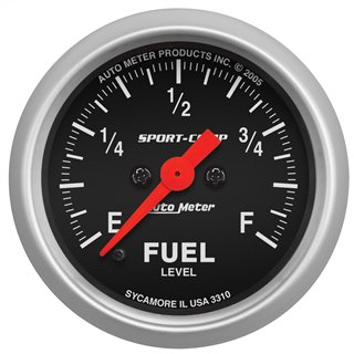 AutoMeter | GAUGE FUEL LEVEL 2 1/16in. 0-280O PROGRAMMABLE SPORT-COMP AutoMeter Gauges