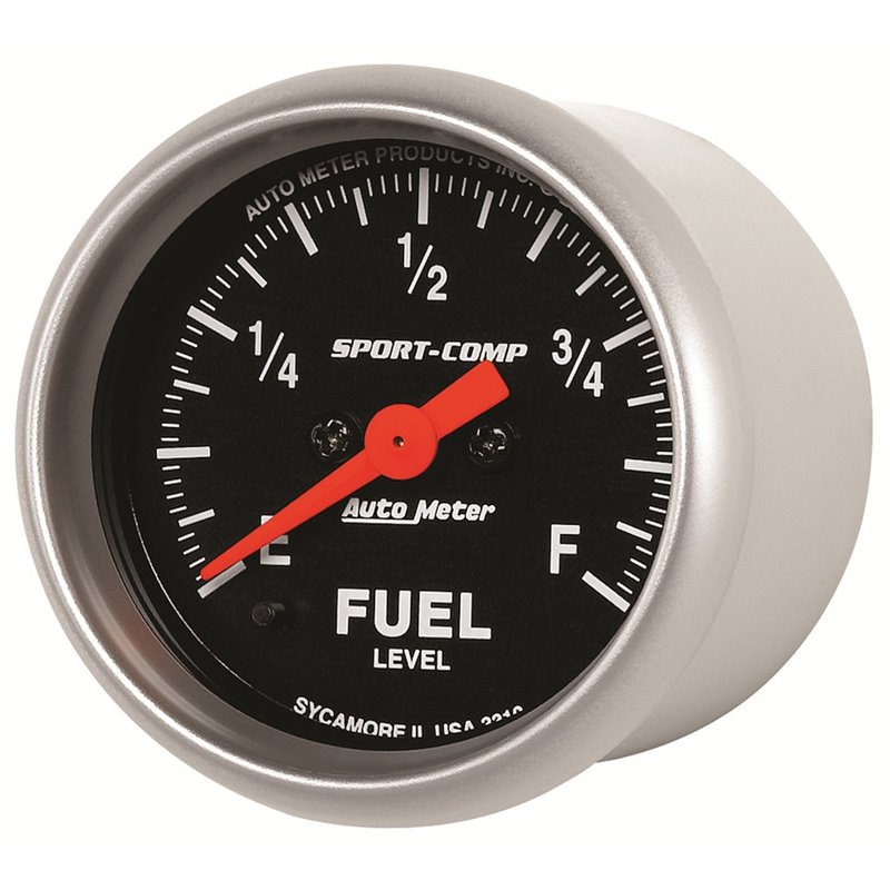 AutoMeter | GAUGE FUEL LEVEL 2 1/16in. 0-280O PROGRAMMABLE SPORT-COMP AutoMeter Gauges