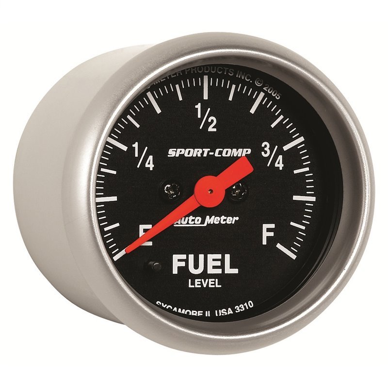 AutoMeter | GAUGE FUEL LEVEL 2 1/16in. 0-280O PROGRAMMABLE SPORT-COMP AutoMeter Cadrans