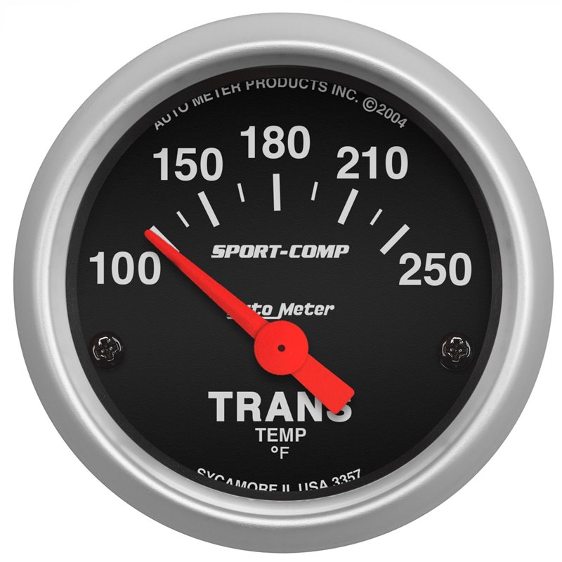 AutoMeter | GAUGE TRANSMISSION TEMP 2 1/16in. 100-250deg.F ELECTRIC SPORT-COMP AutoMeter Gauges