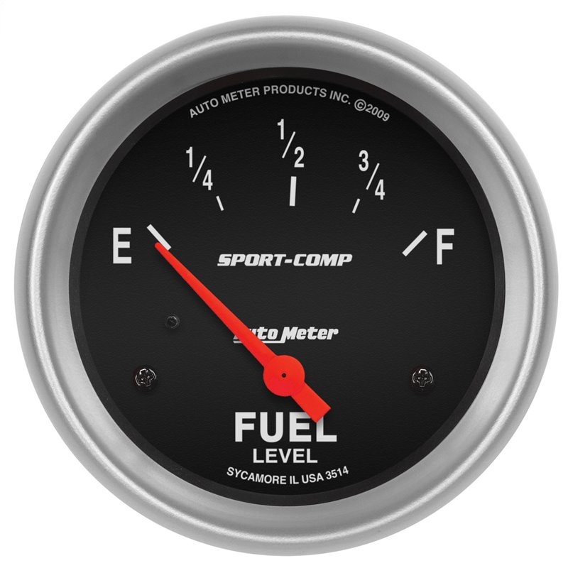 AutoMeter | GAUGE FUEL LEVEL 2 5/8in. 0OE TO 90OF ELEC SPORT-COMP AutoMeter Cadrans
