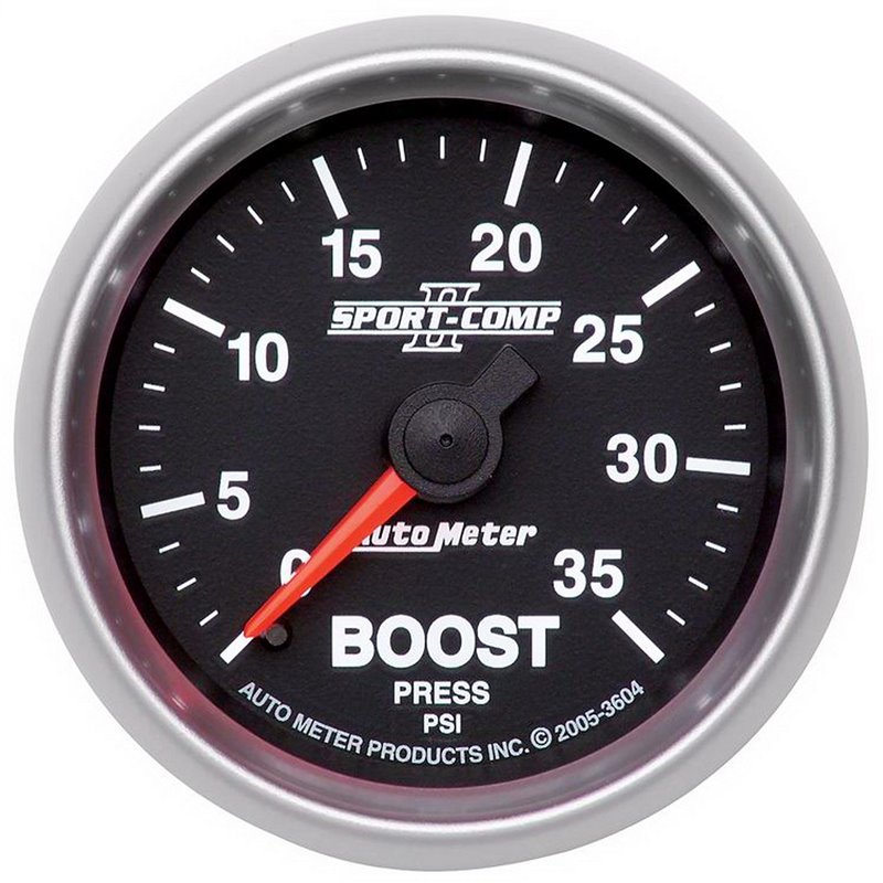 AutoMeter | GAUGE BOOST 2 1/16in. 35PSI MECHANICAL SPORT-COMP II AutoMeter Gauges
