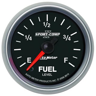 AutoMeter | GAUGE FUEL LEVEL 2 1/16in. 0-280O PROGRAMMABLE SPORT-COMP II AutoMeter Cadrans