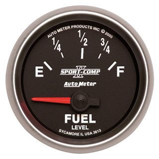 AutoMeter | GAUGE FUEL LEVEL 2 1/16in. 0OE TO 90OF ELEC SPORT-COMP II AutoMeter Cadrans