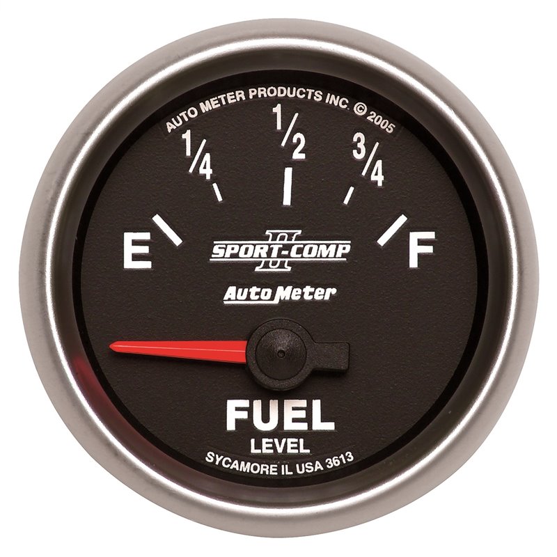 AutoMeter | GAUGE FUEL LEVEL 2 1/16in. 0OE TO 90OF ELEC SPORT-COMP II AutoMeter Cadrans