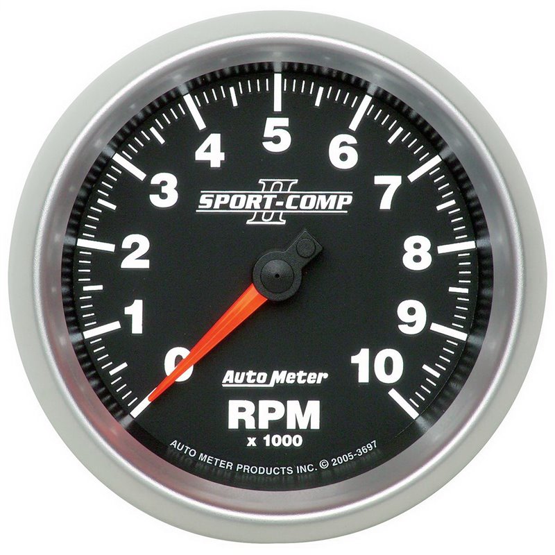 AutoMeter | GAUGE TACHOMETER 3 3/8in. 10K RPM IN-DASH SPORT-COMP II AutoMeter Cadrans