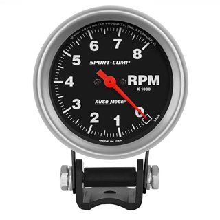 AutoMeter | GAUGE TACHOMETER 2 5/8in. 8K RPM PEDESTAL SPORT-COMP AutoMeter Gauges