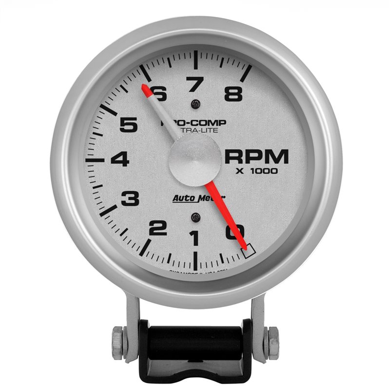 AutoMeter | GAUGE TACHOMETER 3 3/4in. 8K RPM PEDESTAL W/RED LINE ULTRA-LITE AutoMeter Gauges