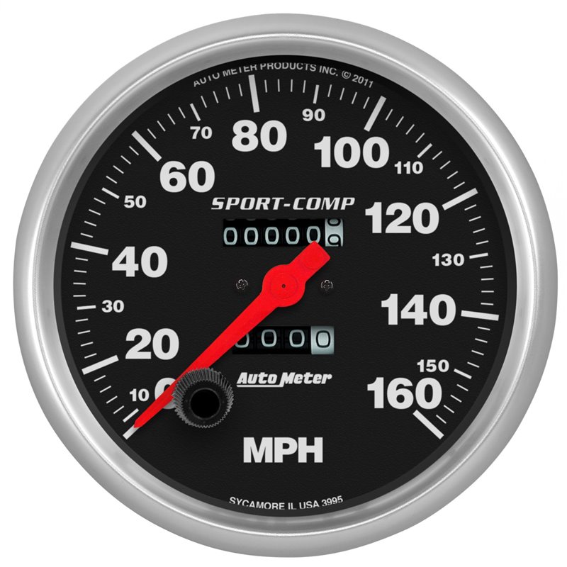 AutoMeter | GAUGE SPEEDOMETER 5in. 160MPH MECHANICAL SPORT-COMP AutoMeter Gauges