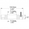 COYOTE | Wheel Spacer 44.45mm / 71.5mm / 5x127 / 1/2 Coyote Wheel Accessories Spacer de roues