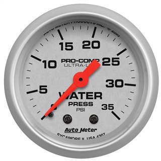AutoMeter | GAUGE WATER PRESS 2 1/16in. 35PSI MECHANICAL ULTRA-LITE AutoMeter Cadrans