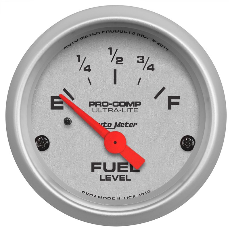 AutoMeter | GAUGE FUEL LEVEL 2 1/16in. 73OE TO 10OF(AFTERMARKET LINEAR) ELEC ULTRA-LITE AutoMeter Cadrans
