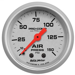 AutoMeter | GAUGE AIR PRESS 2 1/16in. 150PSI MECHANICAL ULTRA-LITE AutoMeter Cadrans