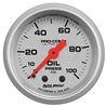 AutoMeter | GAUGE OIL PRESSURE 2 1/16in. 100PSI MECHANICAL ULTRA-LITE AutoMeter Gauges