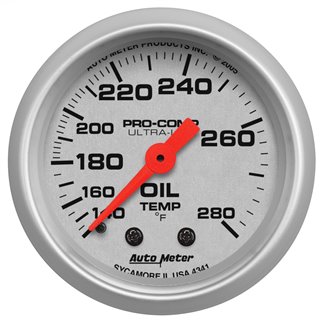 AutoMeter | GAUGE OIL TEMP 2 1/16in. 140-280deg.F MECHANICAL ULTRA-LITE AutoMeter Cadrans