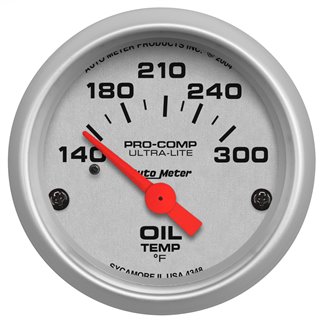 AutoMeter | GAUGE OIL TEMP 2 1/16in. 140-300deg.F ELECTRIC ULTRA-LITE AutoMeter Cadrans