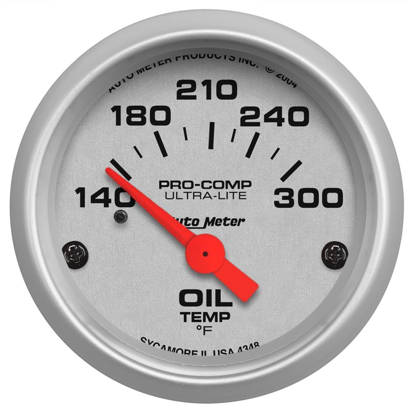 AutoMeter | GAUGE OIL TEMP 2 1/16in. 140-300deg.F ELECTRIC ULTRA-LITE AutoMeter Cadrans