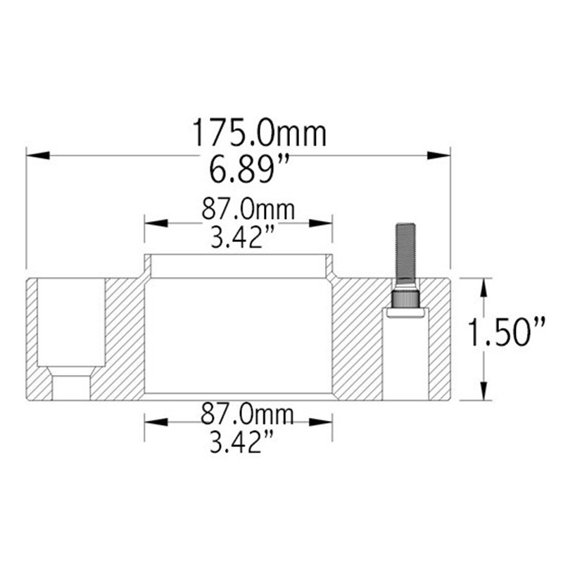 COYOTE | Wheel Spacer 38.1mm / 87.1mm / 6x135 / 14x1.5 Coyote Wheel Accessories Wheel Spacers