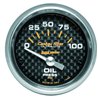 AutoMeter | GAUGE OIL PRESSURE 2 1/16in. 100PSI ELECTRIC CARBON FIBER AutoMeter Gauges