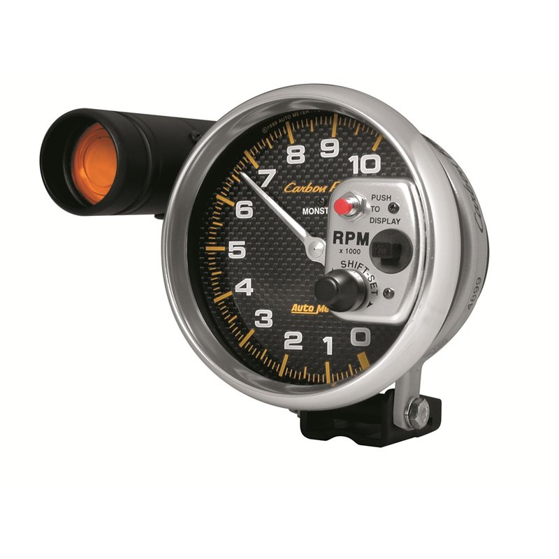 AutoMeter | GAUGE TACHOMETER 5in. 10K RPM PEDESTAL W/EXT. SHIFT-LITE CARBON FIBER AutoMeter Gauges