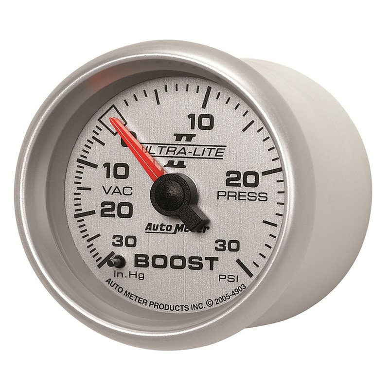 AutoMeter | GAUGE VAC/BOOST 2 1/16in. 30INHG-30PSI MECHANICAL ULTRA-LITE II AutoMeter Gauges