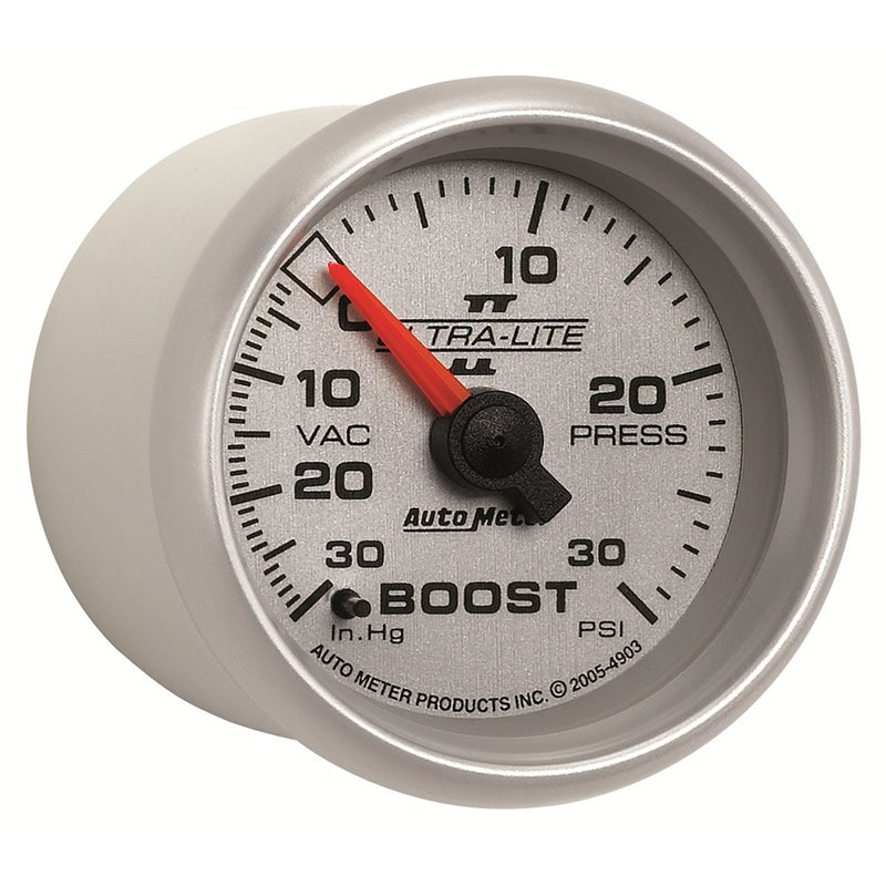 AutoMeter | GAUGE VAC/BOOST 2 1/16in. 30INHG-30PSI MECHANICAL ULTRA-LITE II AutoMeter Gauges