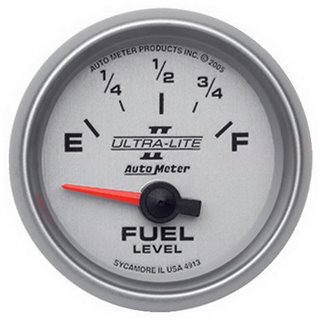 AutoMeter | GAUGE FUEL LEVEL 2 1/16in. 0OE TO 90OF ELEC ULTRA-LITE II AutoMeter Cadrans